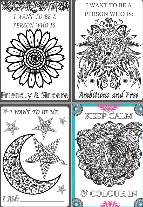 Keep Calm & Colour In - Positive Affirmation Colouring Book - Image 5