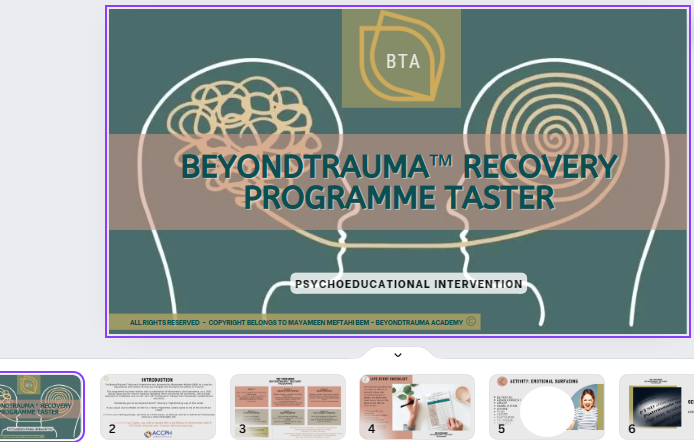 BeyondTrauma™ Taster Programme Workshop